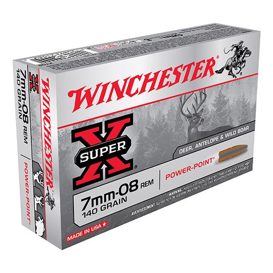 WIN SUPER-X 7MM-08 140GR POWER POINT 20/10 - Ammunition